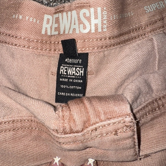 Rewash Light Tan Wide-Leg Jeans - Picture 2 of 2